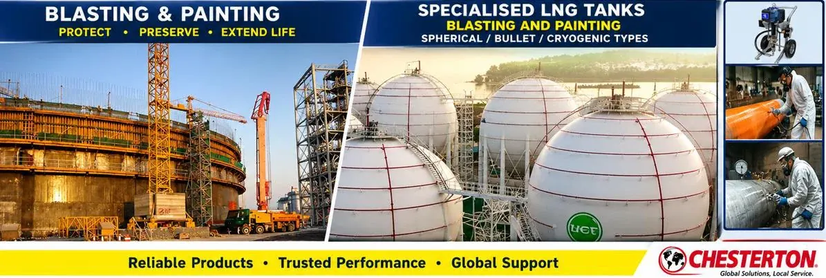 LNG storage spheres